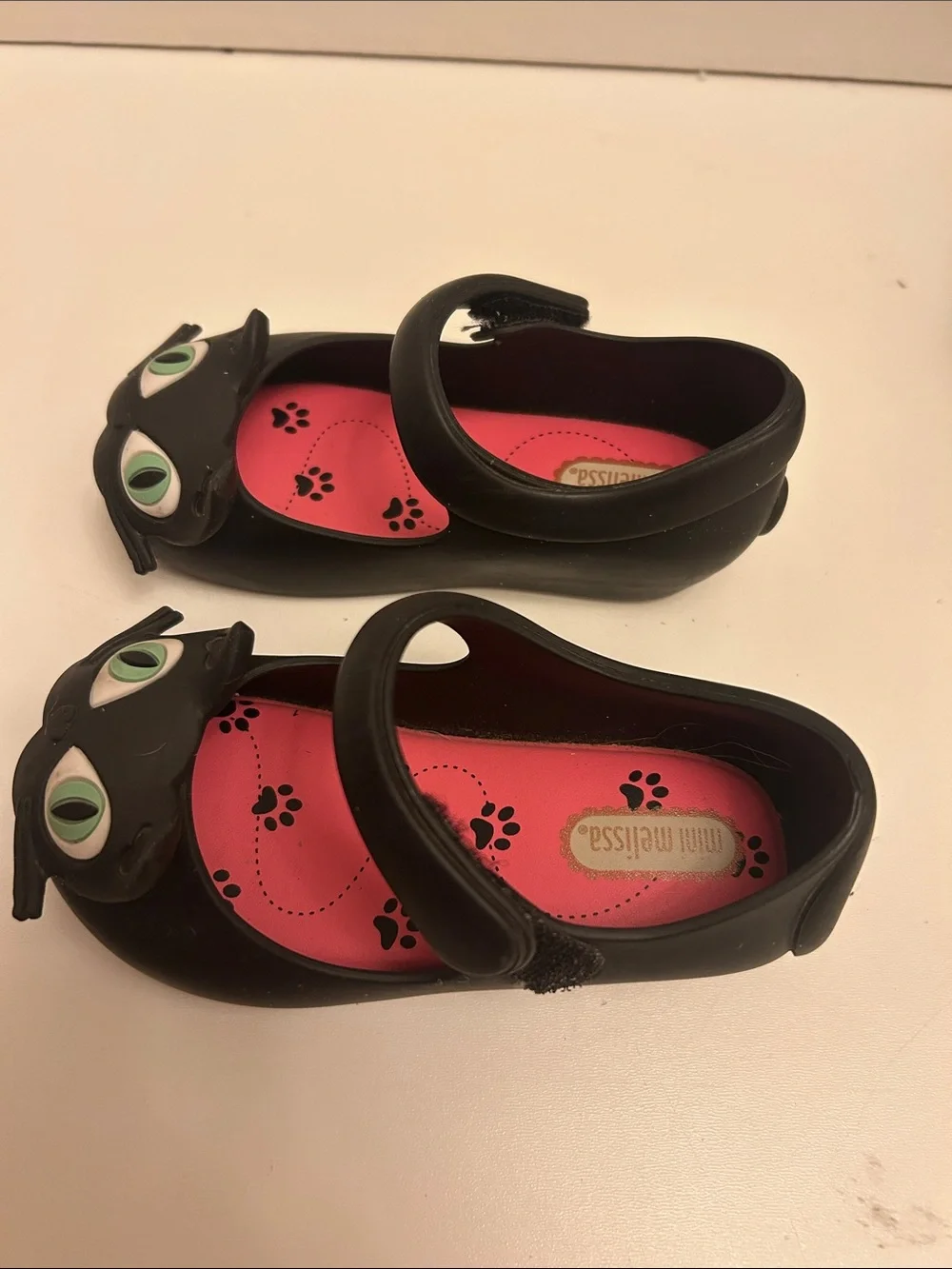 Mini Melissa Black Cat Shoes